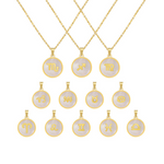 12 Zodiac Signs shell Necklace